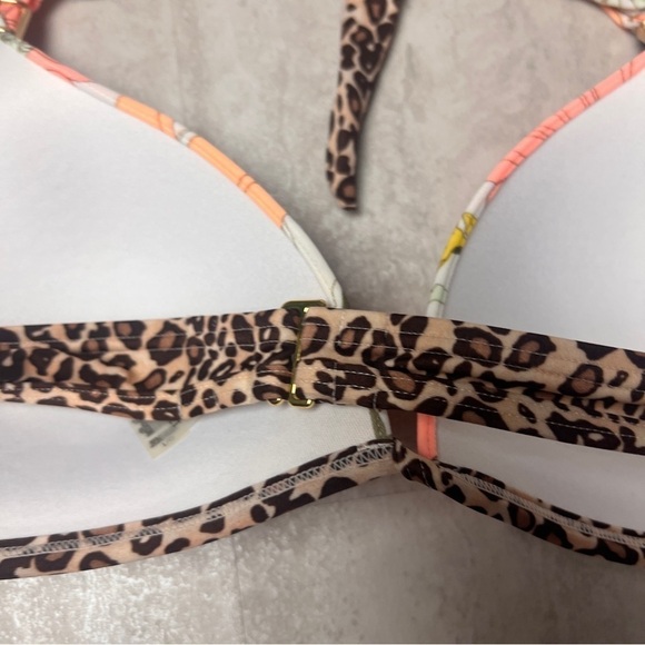 Victoria's Secret Forever Sexy bikini floral leopard animal print large - Picture 11 of 16
